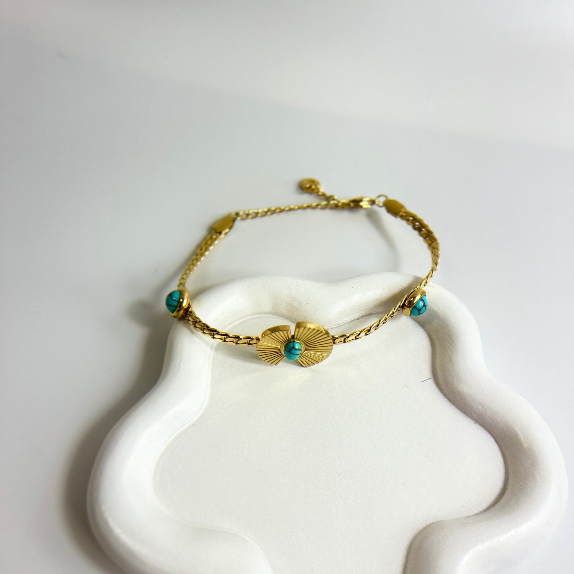 Blue Fan Bracelet