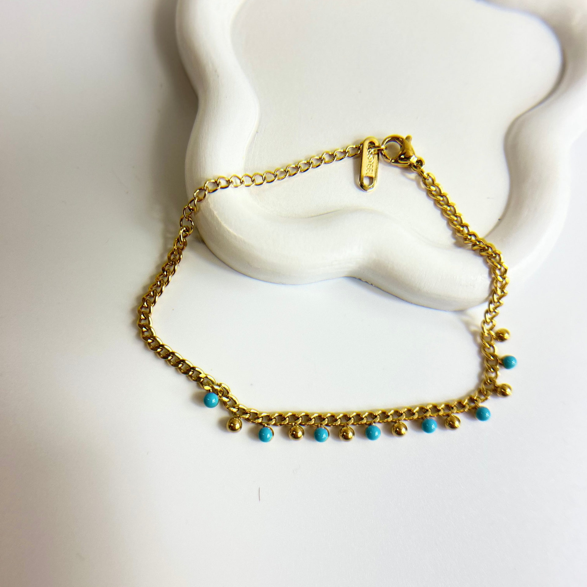 Blue Bead Bracelet