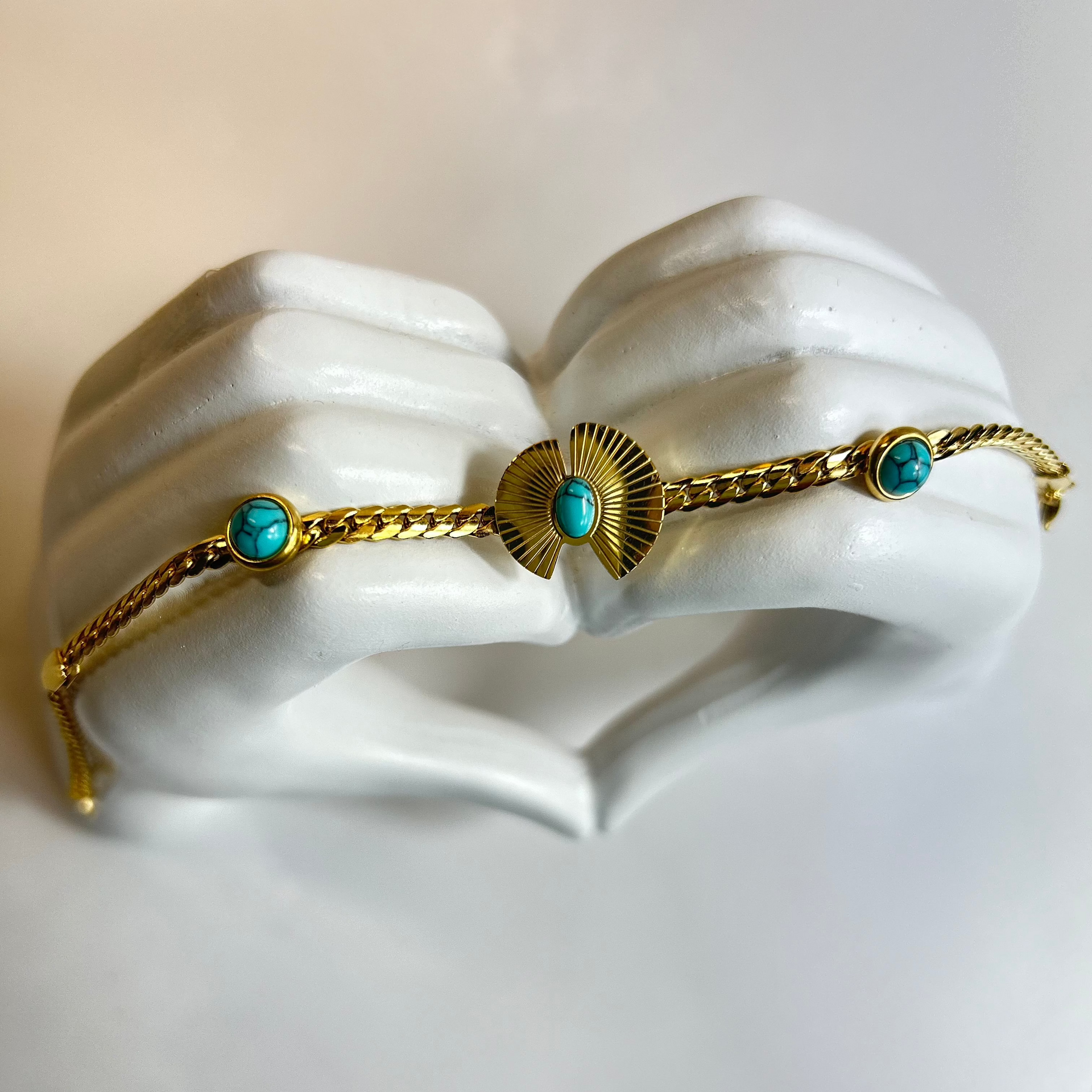 Blue Fan Bracelet