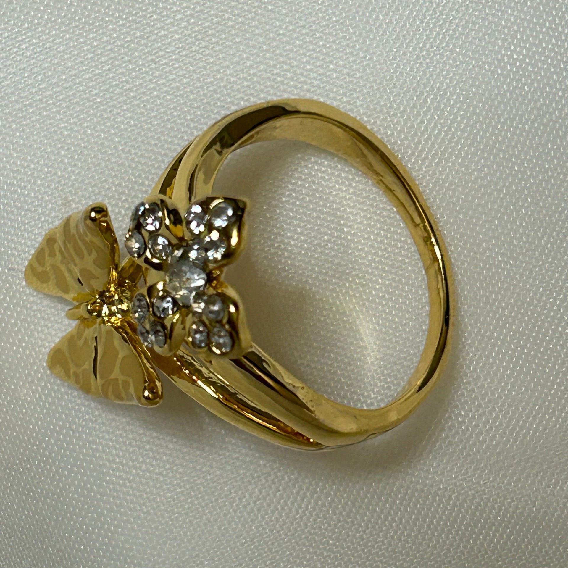 Flower Butterfly Ring