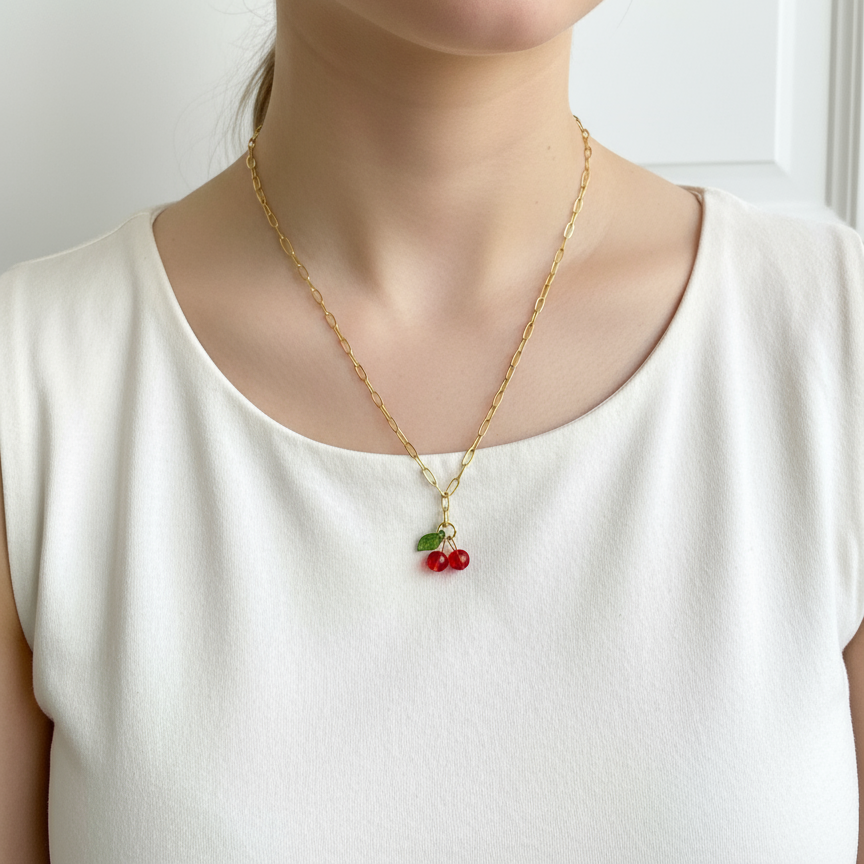 Cherry necklace