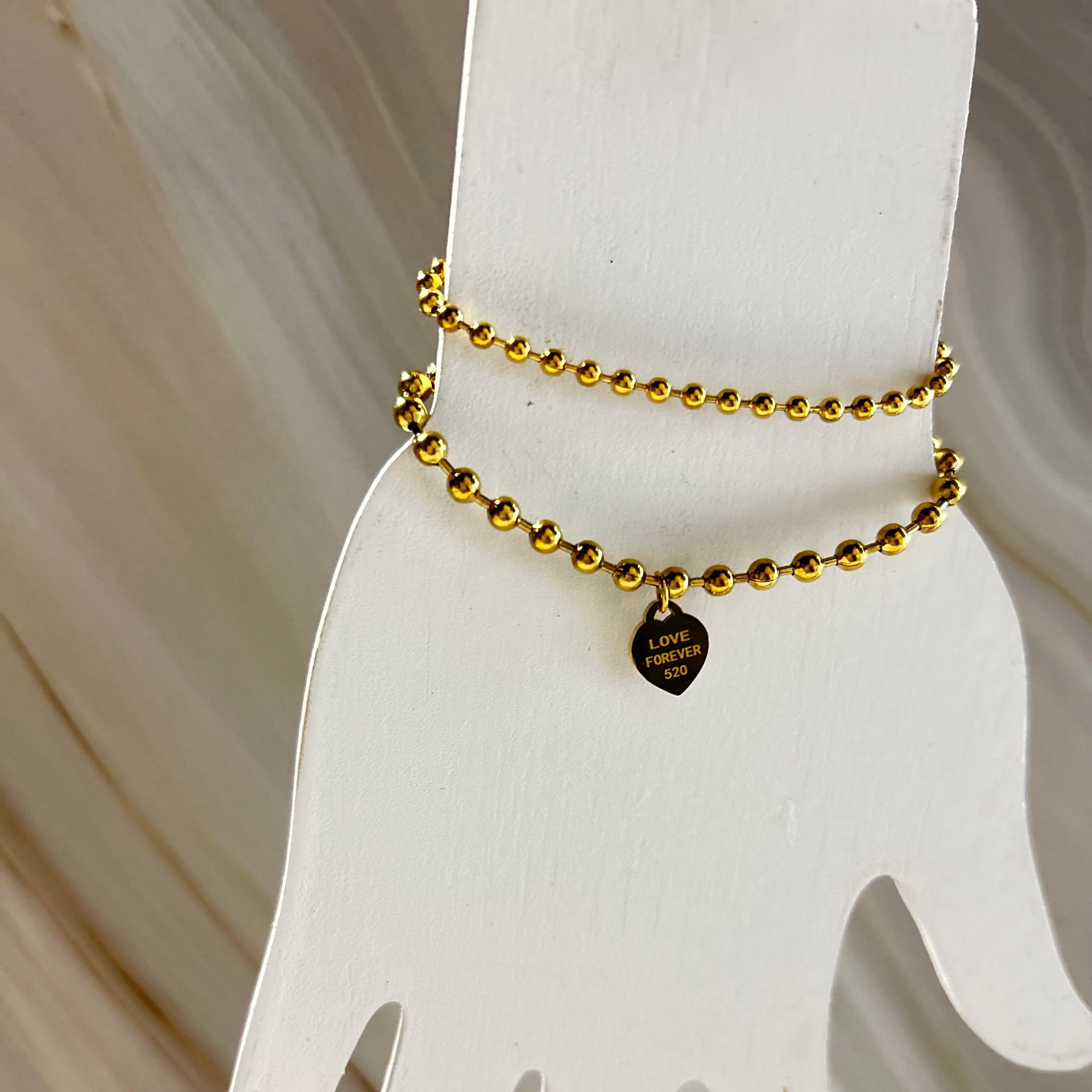 Gold Bead bracelet set